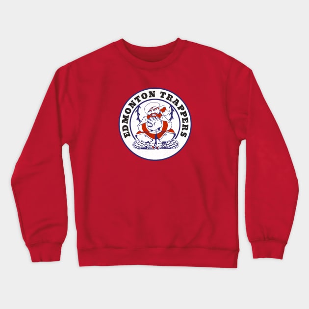 Defunct Edmonton Trappers Baseball 1981 Crewneck Sweatshirt by LocalZonly